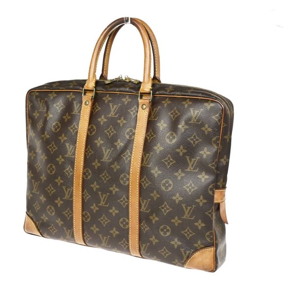 LOUIS VUITTON Porte Documents Voyage Briefcase Hand Bag Monogram - Picture 1 of 15